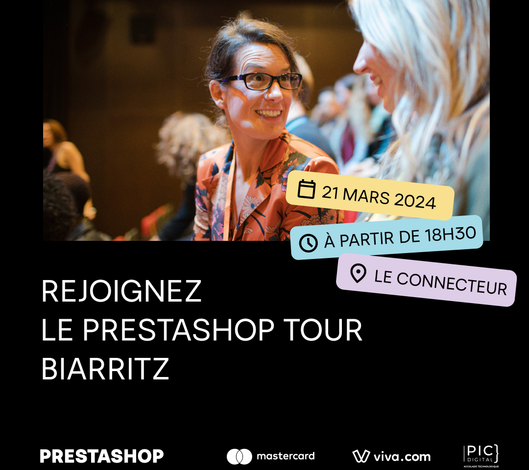 Pic Digital vous invite à Prestashop Tour à Biarritz le 21 mars à 18.30